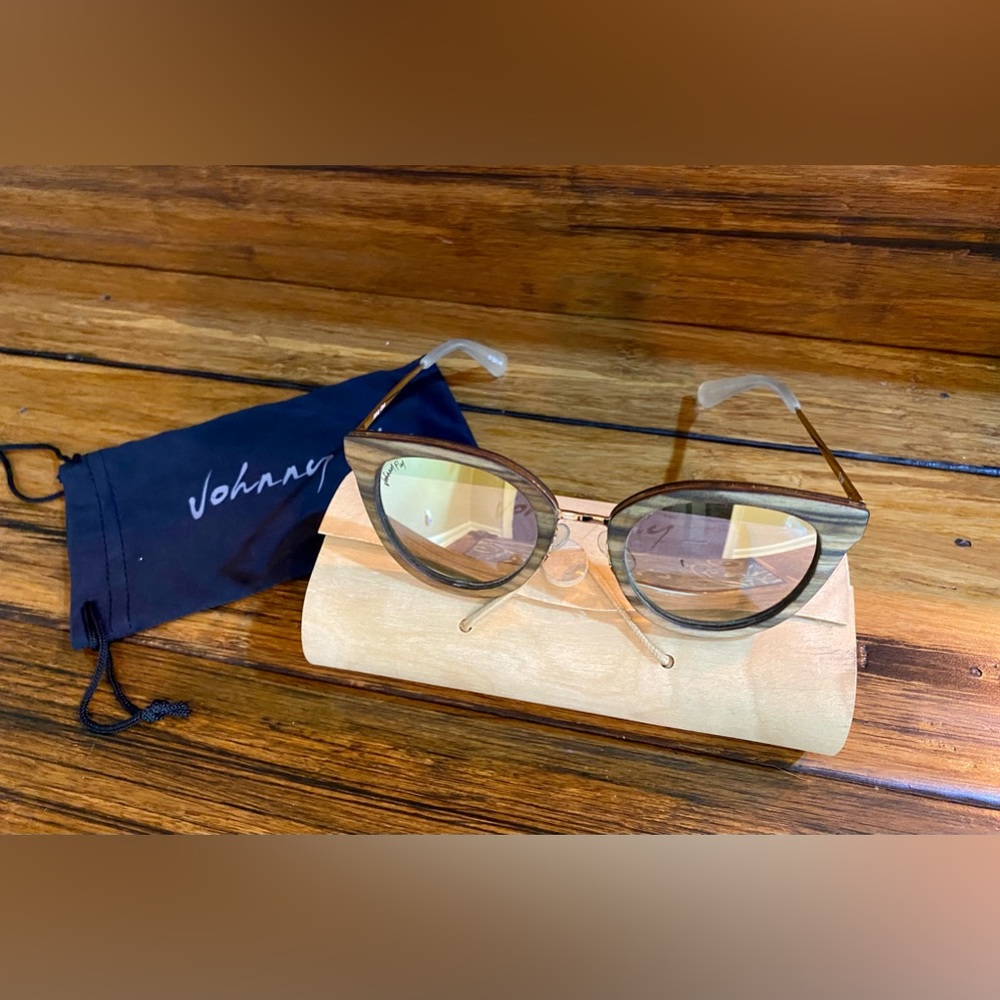 Johnny Fly Wood Polarized Sunglasses from the NODA neighborhood of Charlotte NC